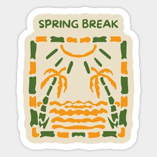 Spring Break Sticker